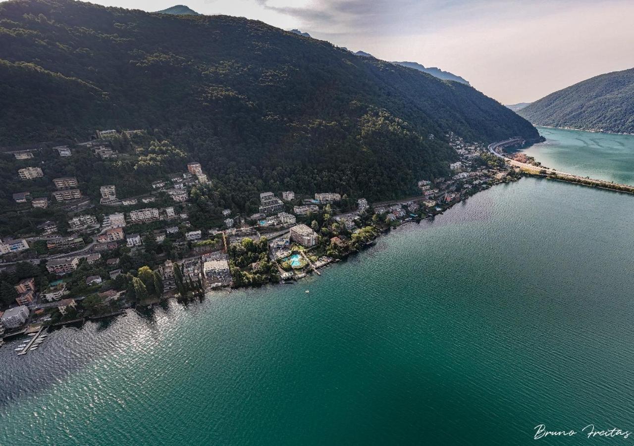 Lake Apartment 4 Bissone Exterior foto